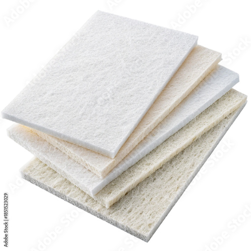 Premium assortment of absorbent cleaning pads, ideal for household chores and sanitation, perfect for commercial cleaning services and homecare product presentations