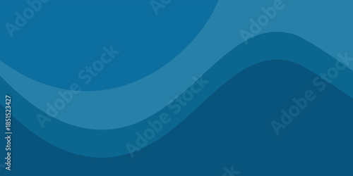 Modern blue abstract wave background with smooth layered curves n soft gradient tones. Minimal clean design suitable for business presentations, corporate branding, website headers, banners, brochures