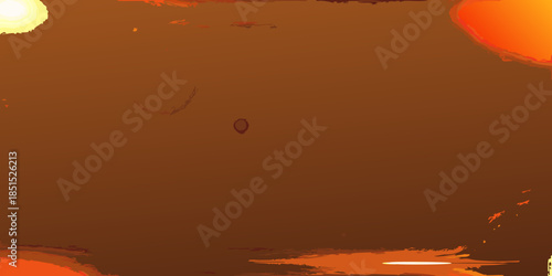 Abstract orange and brown textured background with blurred light sources
