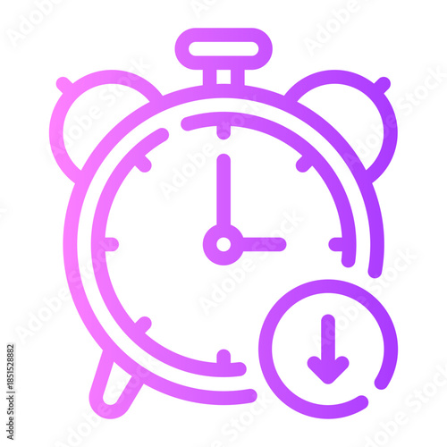 reduce time gradient icon