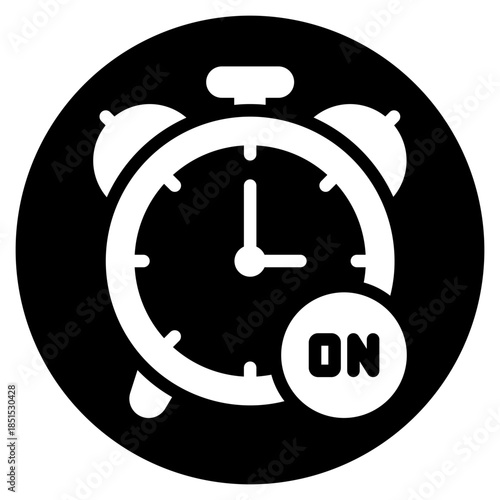on time glyph icon