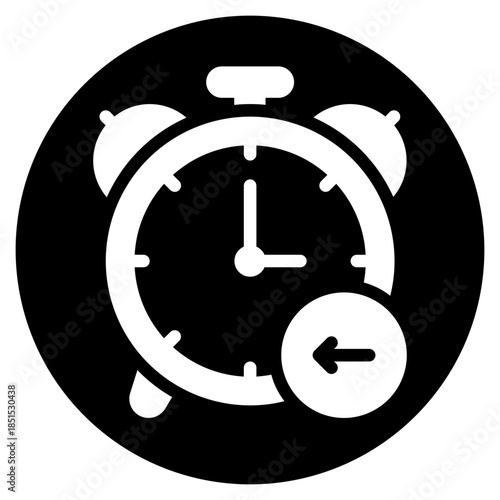 reduce time glyph icon
