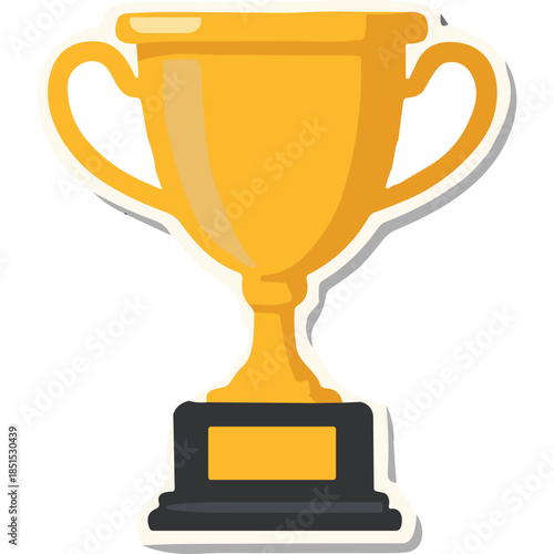 Golden Trophy Illustration