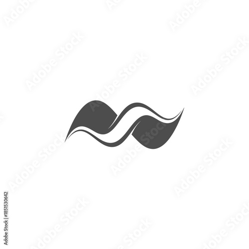 Abstract wavy design with intertwined elements representing movement and flow.