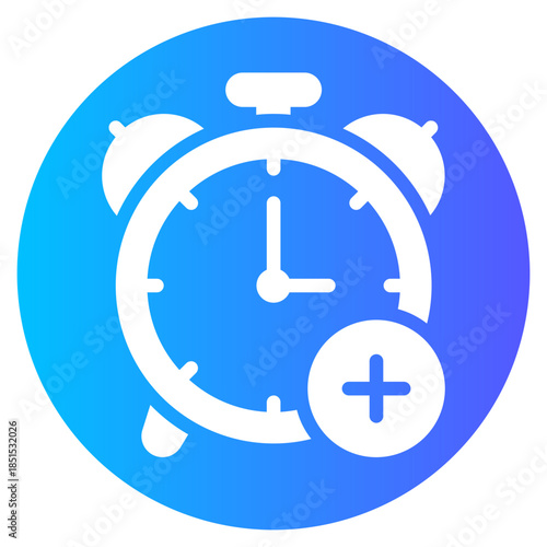 add time gradient icon