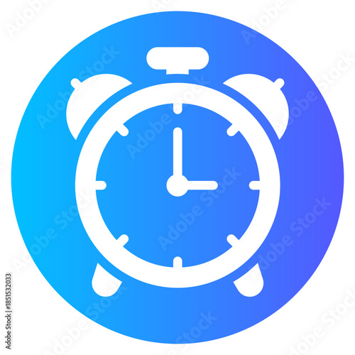 alarm gradient icon