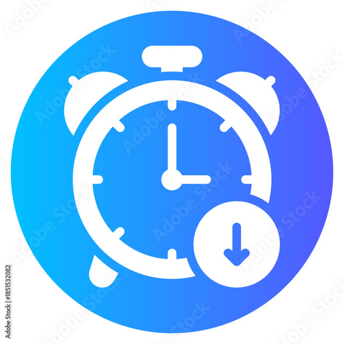reduce time gradient icon