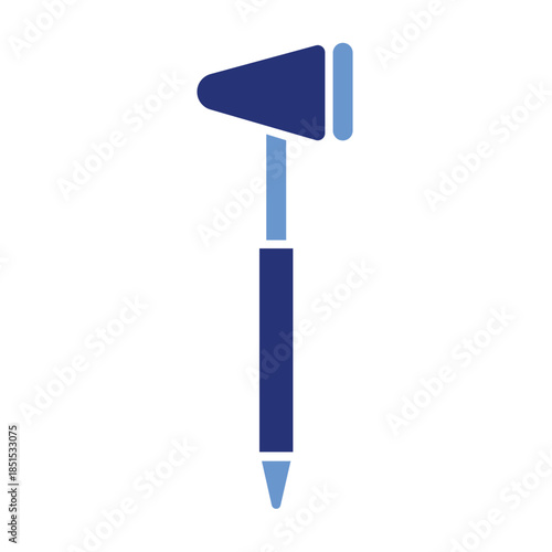 Medical reflex hammer vector illustration for neurological examination