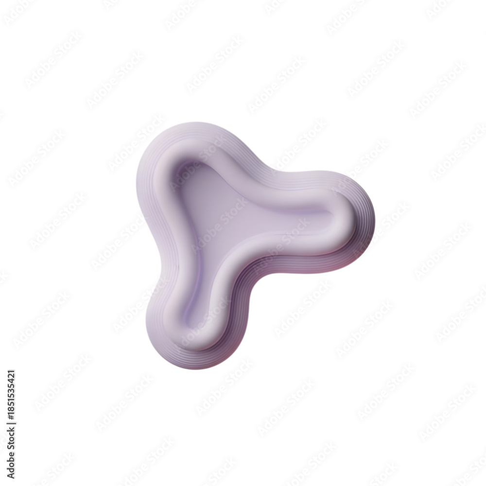 Fototapeta premium Trendy Pastel Abstract Shapes With Soft Rounded Style