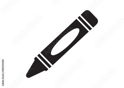 Crayons icon, Crayons silhouette vector