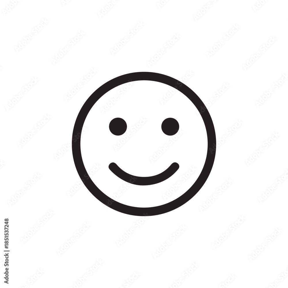 Fototapeta premium Smiley face icon vector illustration
