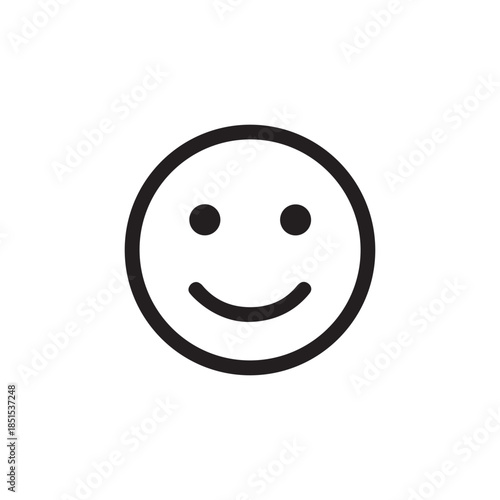 Smiley face icon vector illustration