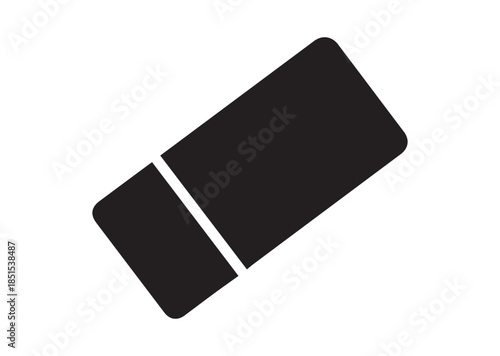 Eraser icon, Eraser silhouette vector