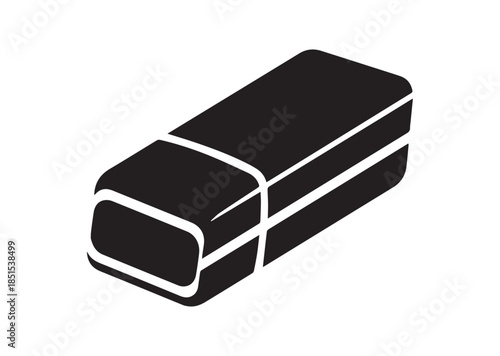 Eraser icon, Eraser silhouette vector
