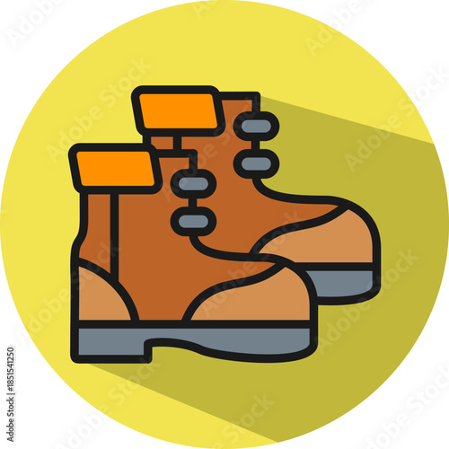 Safety Boots isometric icon