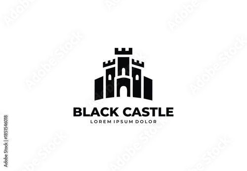 Fortress castle concept logo design for your branding and identity