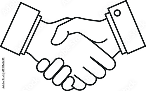 Handshake agreement between two people