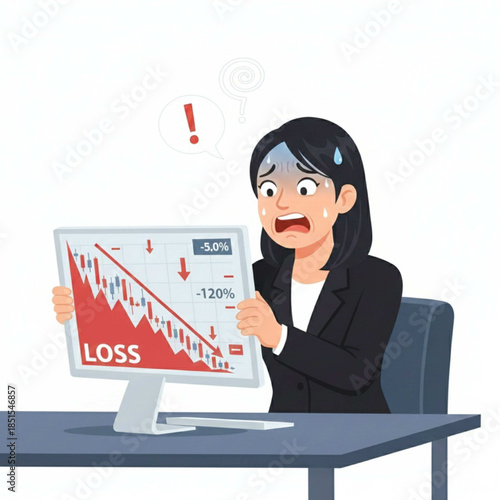 A working woman who lost her money while trading crypto futures.