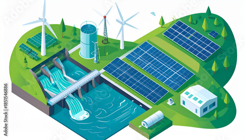 Minimalist Eco Energy Icons Set