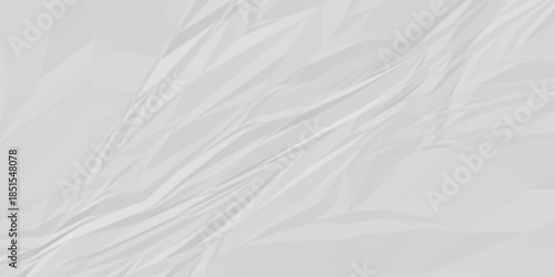 abstract white and gray parchment wrapping crumpled paper texture. creased page wrinkle retro rough distressed damage paper texture background.