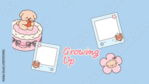 Playful Birthday Background Template 