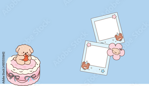 Playful Birthday Background Template 