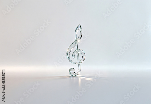 유리로 만든, 크리스탈로 만든, 높은표 자리표, 기호, 음악, 뮤직, 연주, 연주회, 음악 콩쿨, 모형, 음악 포스터, 컨셉, 무대, 작곡, 작곡가, 클래식