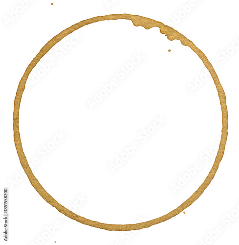 coffee stain 16. Coffee texture image extracted from stained coffee marks on a white background