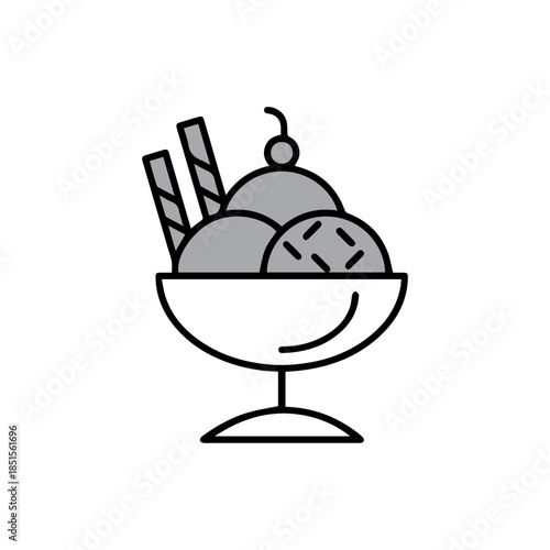 Ice Cream Sundae Icon