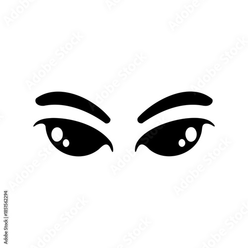 black and white mask