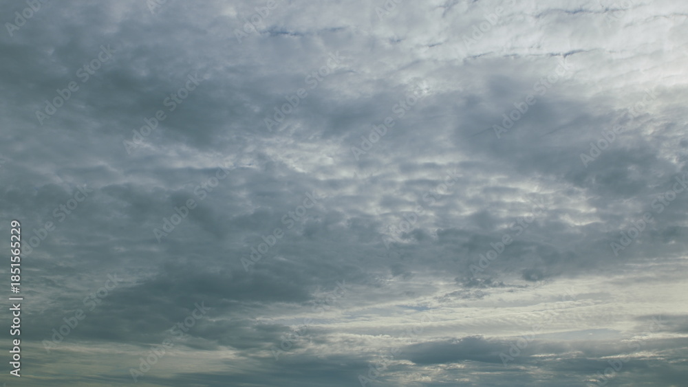 Fototapeta premium The sky is overcast with a textured cloud formation, creating an intriguing atmosphere