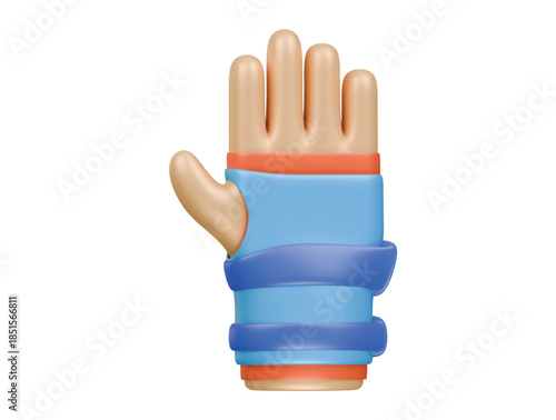 forearm split icon 3d illustration render