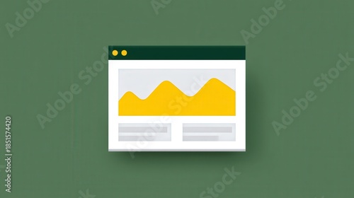 Personalized finance dashboard with upward trend, Financial independence