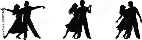 Untitled-4.aiDancing couple silhouette, ballroom dance pose, Latin rhythm movement, elegant choreography, romantic performance art, black vector, graceful dance illustration