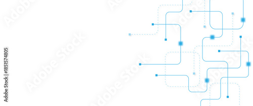 Abstract futuristic technology background. Technology background with crossed lines and dots.