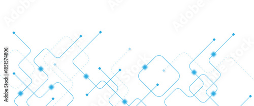 Abstract futuristic technology background. Technology background with crossed lines and dots.