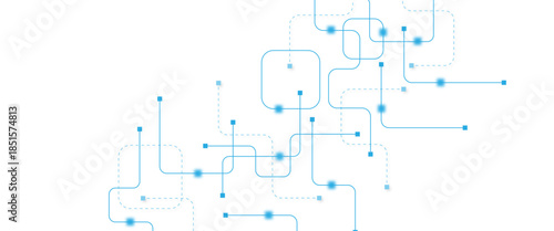 Abstract futuristic technology background. Technology background with crossed lines and dots.