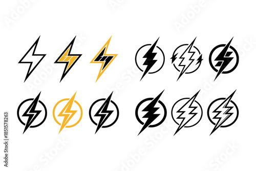 lightning bolt icons