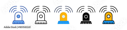 Smart Sensor Icon Multi Style Illustration