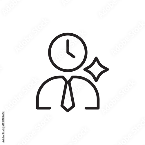 Employee lifetime value icon symbolizing ELTV metrics, worker ROI, and professional tenure, representing human capital worth, productivity lifecycle, talent investment, and long-term contribution.
