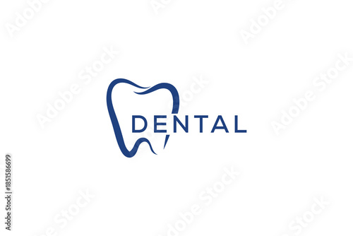 Minimal Dental Logo on White Background