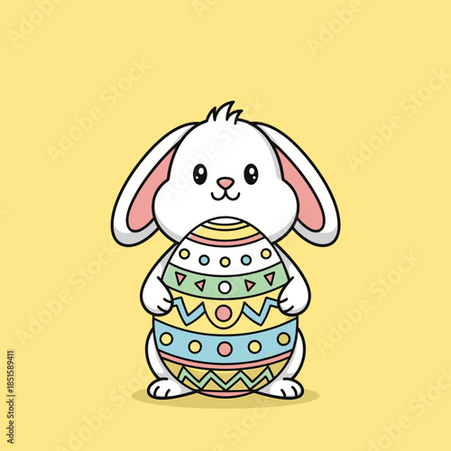 easter bunny with egg