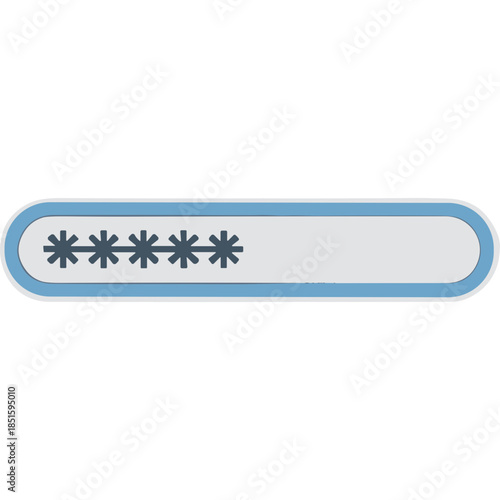 Password Input Field with Asterisks Icon