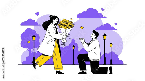 Love in Full Bloom: A Man's Proposal 