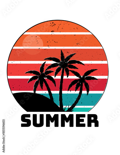 summer holiday background illustration 