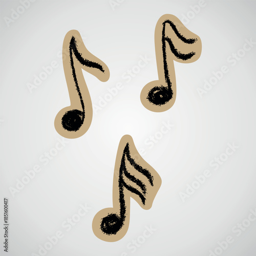 Hand-Drawn Musical Notes and Music Symbols – Cute Doodle Elements Collection