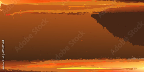 Abstract orange and brown background with blurred light and dark shapes