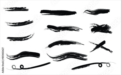 Collection of various eyebrow shapes and styles for makeup and design