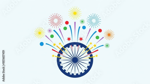 Vibrant Fireworks Celebrate Festival Fun