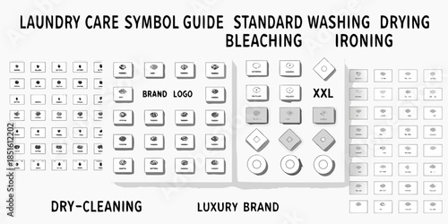 Laundry care symbols guide for washing drying bleaching and ironing textiles